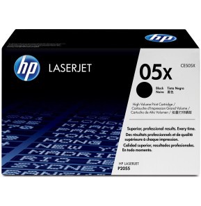 Toner HP 05X Noir LaserJet d'Origine - Performance de Haute Qualité pour Impressions (CE505X)