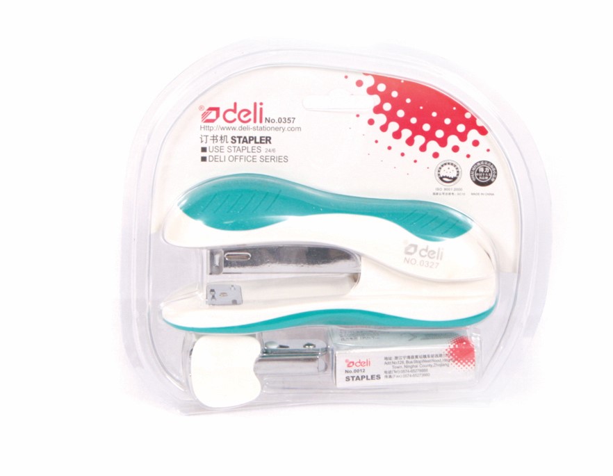Agrafeuse à pince Deli E0349 – Capacité jusqu'à 25 feuilles, compatible agrafes 24/6 et 26/6