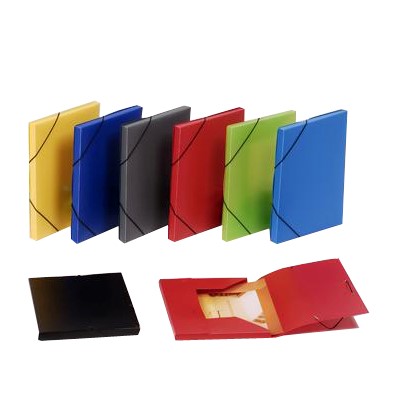 Lot de 20 Chemises à Rabats Polypro SICLA A4 avec Élastiques - Dos Extensible