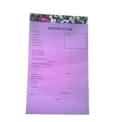 Manifolds 'Bulletin de paie' 19 x 12,5 cm - Lot de 5 avec 100 feuilles autocopiantes