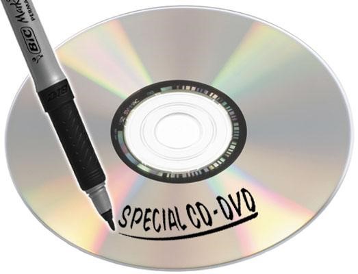 BIC – Boîte de 12 Marqueurs Permanents Noirs pour CD/DVD – Pointe Fine 0,7 mm