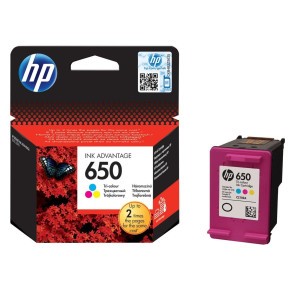 [CZ102AE] Cartouche HP 650 Trois Couleurs (CZ102AE) - Impressions vives pour usage domestique