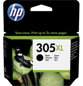 [3YM62AE] Cartouche HP 305XL Noir - Grande Capacité, Parfaite pour les Besoins Quotidiens