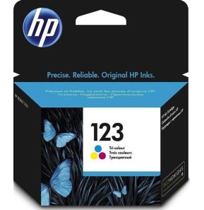 [F6V16AE] Cartouche HP 123 Noire - Encre Polyvalente pour DeskJet et Envy, Originale