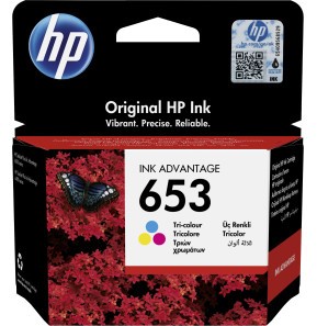 [3YM74AE] Cartouche HP 653 Couleur - Encre Authentique pour DeskJet Ink Advantage