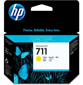 [CZ132A] Cartouche HP 711 Jaune - Encre Originale pour Impressions de Qualité