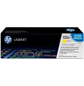 [CB542A] Toner HP 125A Jaune - Couleurs Vives et Précises pour Bureau