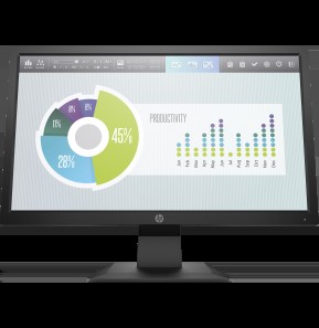[5RD66AS] Écran HP P204v 19,5'' - Moniteur HD+ avec Connectivité VGA et HDMI