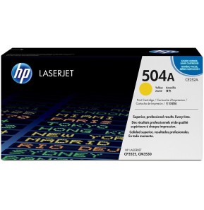 [CE252A] Toner HP 504A Jaune - Couleurs Vives pour LaserJet