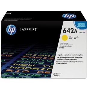 [CB402A] Toner HP 642A Jaune - Couleurs Fiables et Durables pour Impressions Professionnelles