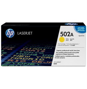 [Q6472A] Toner HP 502A Jaune (Q6472A) - Couleurs Vives pour Impressions Professionnelles