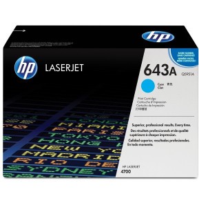 [Q5951A] Toner HP 643A Cyan (Q5951A) - Qualité Professionnelle pour Impressions Colorées
