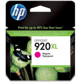 [CD973AE] Cartouche d'Encre HP 920XL Magenta - Grande Capacité pour Couleurs Intenses (CD973AE)