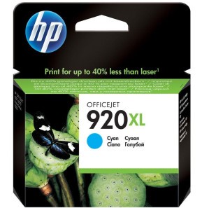 [CD972AE] Cartouche d'Encre HP 920XL Cyan - Encre Haute Qualité pour Impressions Colorées (CD972AE)