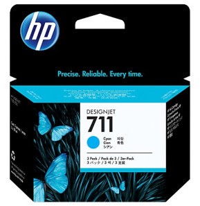 [CZ134A] Pack de 3 Cartouches d'Encre HP 711 Cyan - Qualité et Précision (CZ134A)