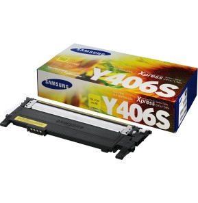 [SU464A] Cartouche de Toner Samsung CLT-Y406S Jaune - Couleurs Vives et Précises (SU464A)