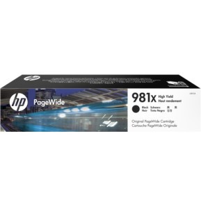 [L0R12A] Cartouche PageWide HP 981X Noir Grande Capacité - Performances Longues Durées (L0R12A)