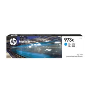 [F6T81AE] Cartouche PageWide HP 973X Cyan - Grande Capacité pour Bureaux (F6T81AE)