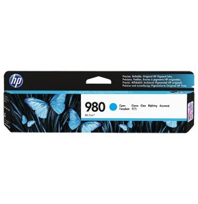 [D8J07A] Cartouche d'Encre HP 980 Cyan - Couleurs Riches et Précises (D8J07A)