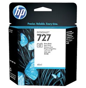 Cartouche d'Encre HP 727 Photo Black 130ml - Encre de Haute Qualité pour Bureaux 