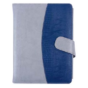 [FAA43] Agenda VIP journalier 16,5x23,5 cm - Couverture en cuir synthétique - Papier Royal Cream® ivoire