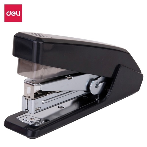[E0468] Lot de 6 agrafeuses de bureau sans effort Deli E0468 - Capacité 25 feuilles - Compatible agrafes 24/6 et 26/6 - Couleur noire