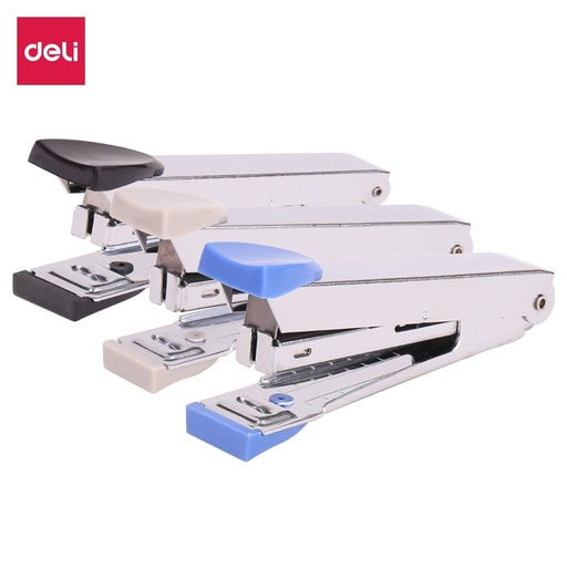 [E00224N] Lot de 12 Agrafeuses de bureau Deli-E00224N - Capacité 15 feuilles - Couleurs assorties