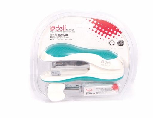 [E0357] Agrafeuse à pince Deli E0349 – Capacité jusqu'à 25 feuilles, compatible agrafes 24/6 et 26/6