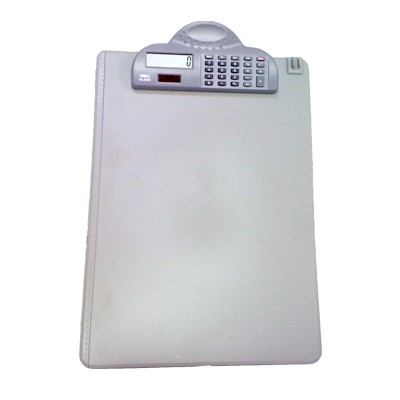 [PBC001] Porte-bloc simple A4 DELI avec calculatrice solaire intégrée