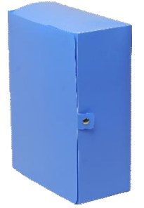 [BAV04] Lot de 50 boîtes d'archives ACCORD en plastique polypropylène 60 microns – Dos 4 cm – Couleur au choix