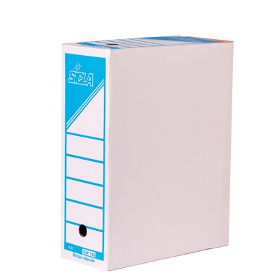 Boîtes d'archives Cartonné SICLA 34,7 x 25 cm – Dos 100 mm – Moyen format