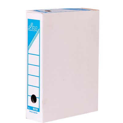 Boîtes d'archives Cartonné SICLA 33 x 25 cm – Dos 85 mm – Petit format (PM)