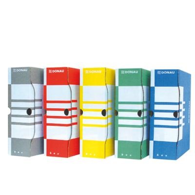 [FBA033] Lot de 10 boîtes d'archives BIELLA – Dos 12 cm – Coloris au choix