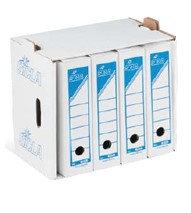 [FBA040] Lot de 10 Conteneurs d'Archives en Carton SICLA sans Couvercle