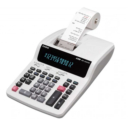 [DR120] Calculatrice Imprimante Casio DR-120TM - 12 Chiffres - Impression 2 Couleurs