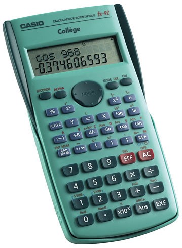 [CASI06] Calculatrice Scientifique CASIO FX-92 Collège - Fonctionnalités Avancées pour le Collège