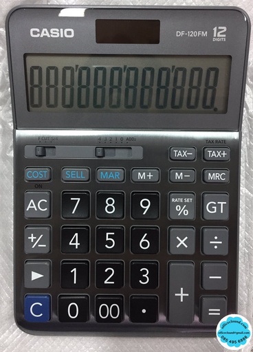 [DF-120FM] Calculatrice de Bureau CASIO DF-120FM - 12 Chiffres - Grand Écran - Fonctions Avancées