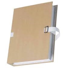 [FCPR992] Lot de 10 Chemises à Sangles en Carton Kraft SICLA - Grand Format 35x25 cm