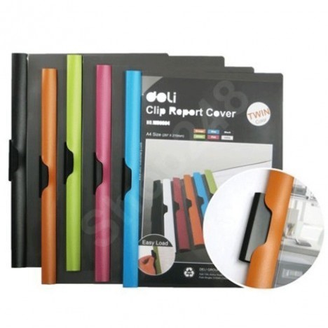 [FBC075] Lot de 5 Chemises à Clip A4 DELI - Couleurs Assorties
