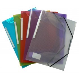 [CCR0030] Lot de 10 Chemises à Rabat A4 SICLA en Polypropylène - Col au Choix