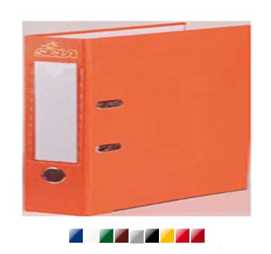[FCL226] Lot de 5 classeurs à levier A3 SICLA en simili cuir avec perforateur - Dos 8 cm