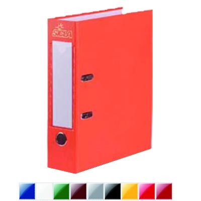 [FCL114] Lot de 5 classeurs à levier SICLA en simili cuir - Dos 80 mm - Format 30x28 cm - Couleurs au choix