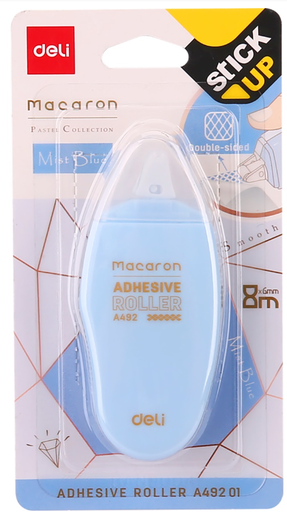 [EA49201] Lot de 12 rubans correcteurs adhésifs Deli EA49201 Macaron - 6 mm x 8 m - Correction précise et rapide
