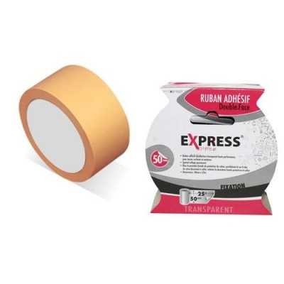[XO-7037] Ruban adhésif double face express XO-7037 - 25 mm x 50 m - Fixation rapide et durable