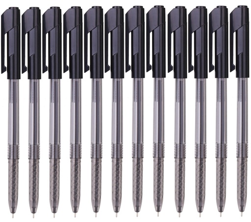 [Q010] Boîte de 50 stylos à bille Deli-Q010 Arrow - Pointe fine 0,7 mm - Couleurs variées