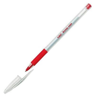 [ESB007] Boîte de 20 stylos à bille BIC Cristal Grip Medium - Pointe 1,0 mm - 3 couleurs au choix