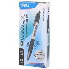 [SBQ11] Boîte de 12 stylos à bille rétractables Deli Xtream Pro Q11 - Pointe fine 0,7 mm - Couleurs au choix