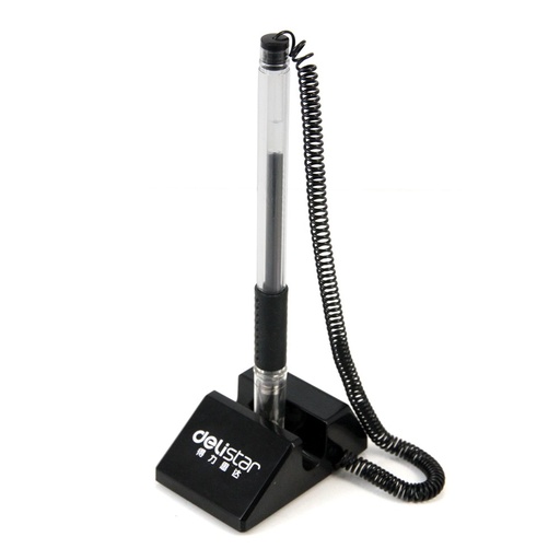 [ESC01] Stylo de Comptoir DELI à Encre Gel – Écriture Fluide avec Support Antivol