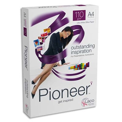 [PRB793] Lot de 5 Ramettes de Papier Blanc Pioneer A3 110g/m² – 250 Feuilles par Ramette