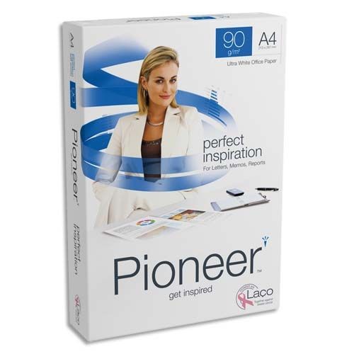 [PRB788] Lot de 5 Ramettes de Papier Blanc Pioneer A4 90g/m² – 500 Feuilles par Ramette